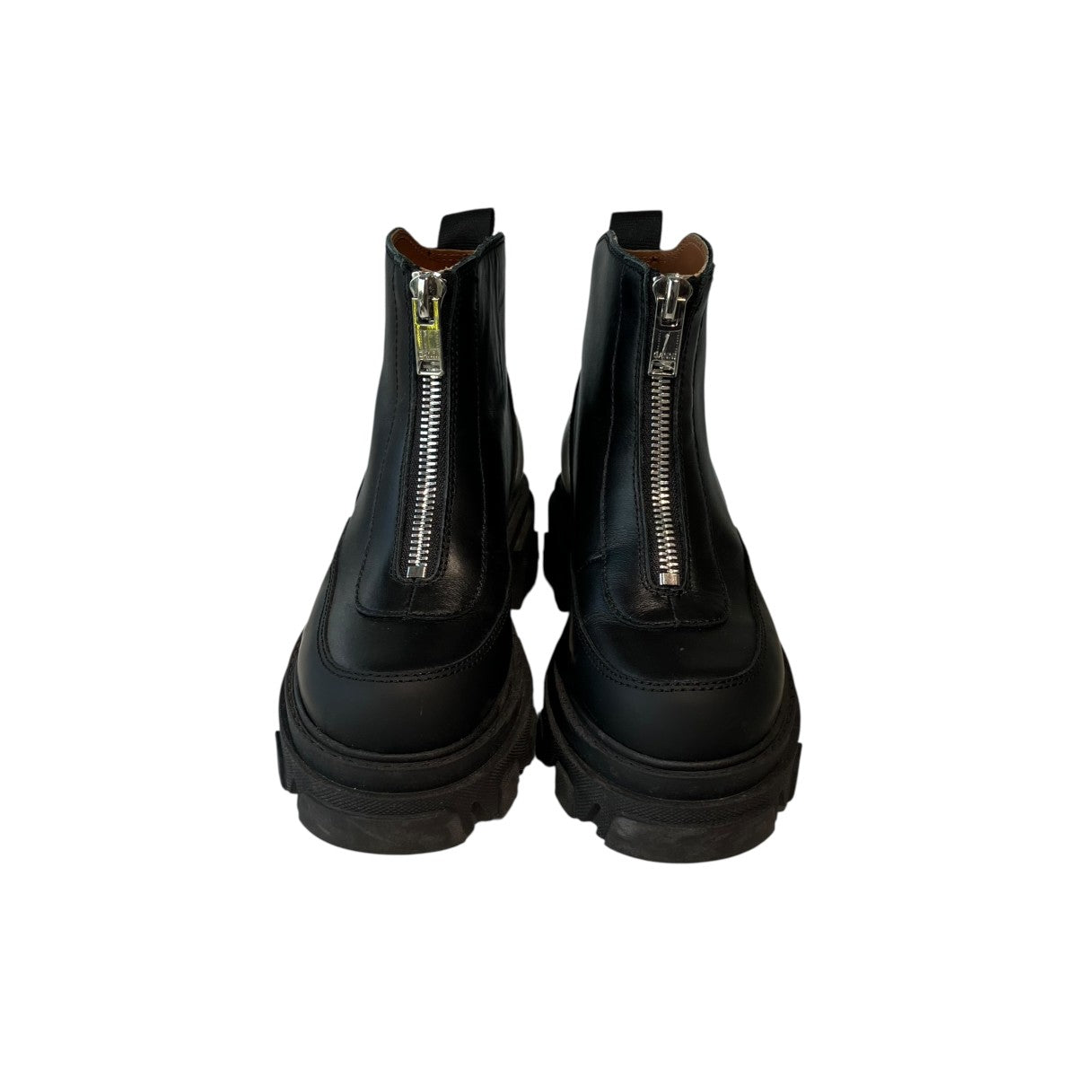 Ganni チャンキーソールフロントジップブーツS1614 099 古着・中古-3枚目のアイテム画像
