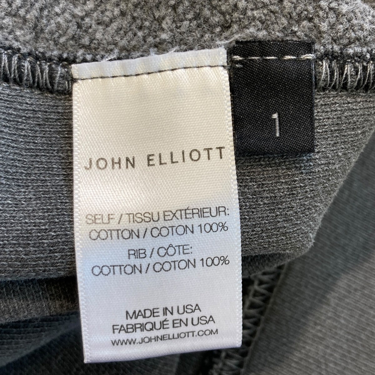 JOHN ELLIOTT パーカー 古着・中古-4枚目のアイテム画像