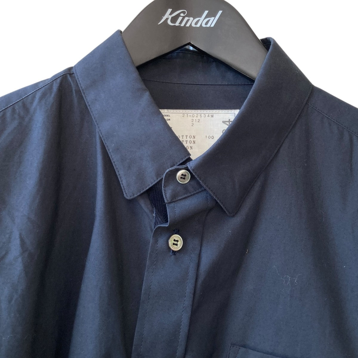 sacai Typewriter Grosgrain Shirt長袖シャツ21-02534M 古着・中古-3枚目のアイテム画像