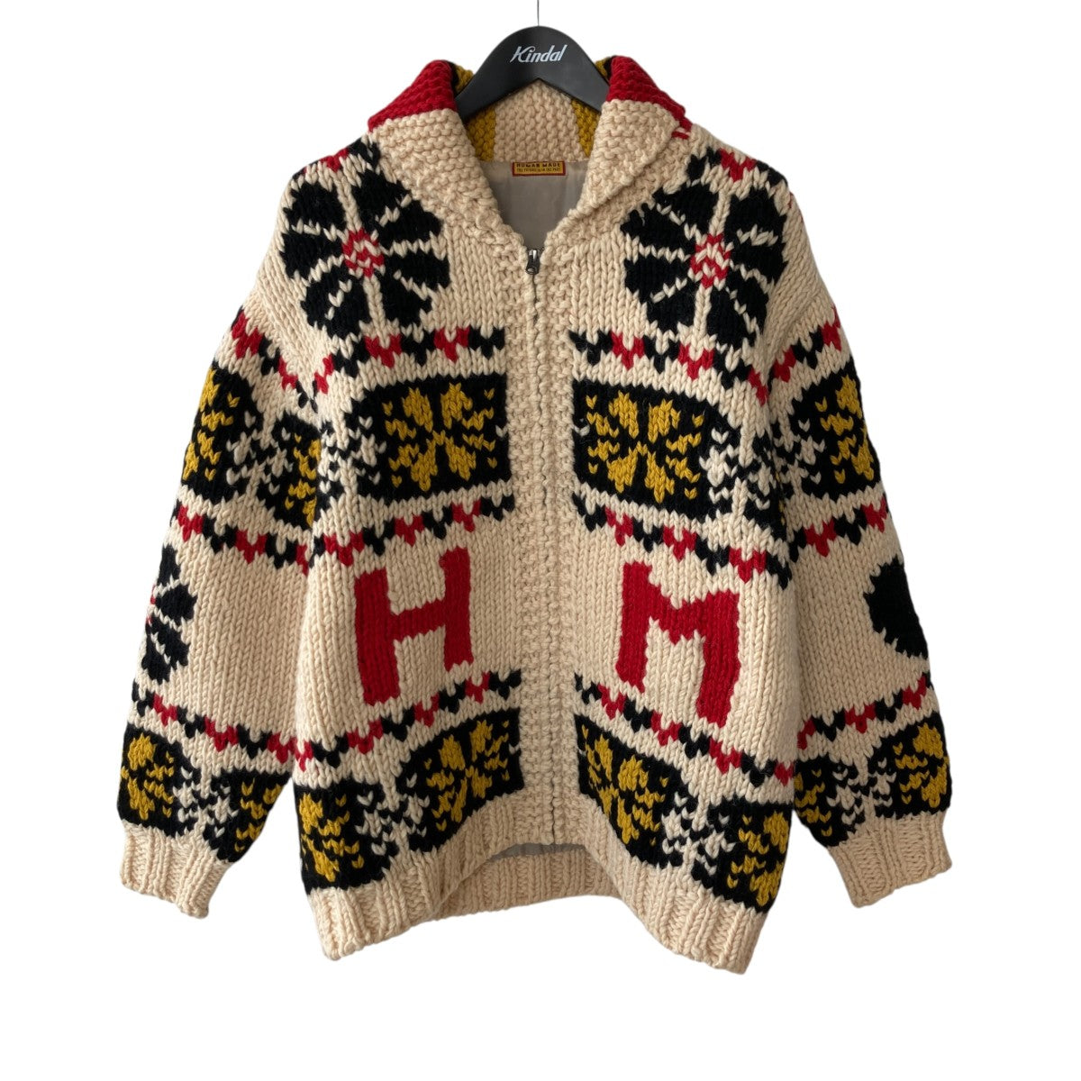 HUMAN MADE COWICHAN JACKETカウチンニットカーディガンHM30JK044 古着・中古-1枚目のアイテム画像