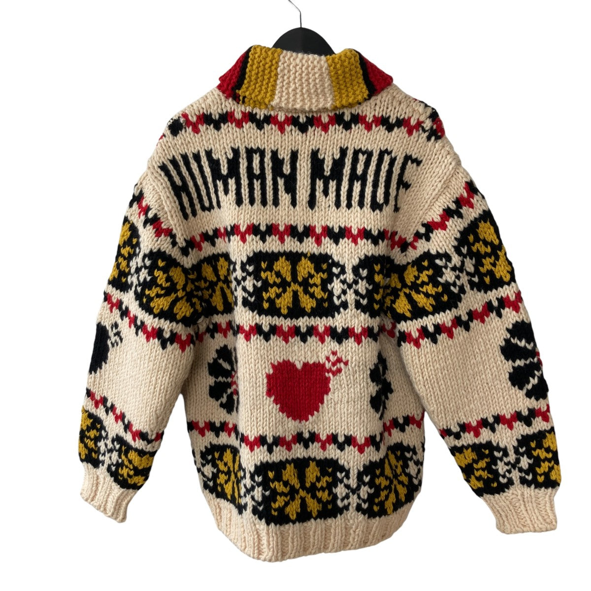 HUMAN MADE COWICHAN JACKETカウチンニットカーディガンHM30JK044 古着・中古-3枚目のアイテム画像