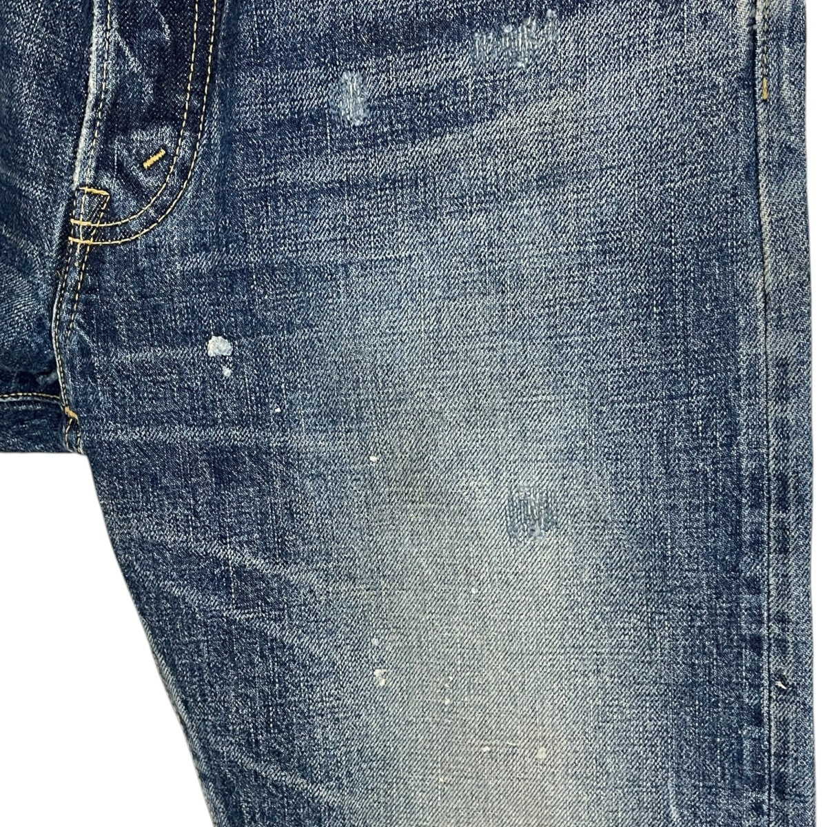 カットオフダメージ加工デニムパンツ Cut-off Denim Pants 3220600042