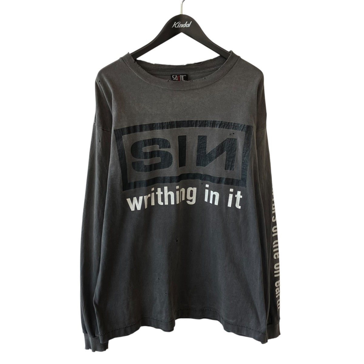 SAINT MICHAEL LS TEE SIN長袖TシャツSM-A22-0000-012 古着・中古-1枚目のアイテム画像