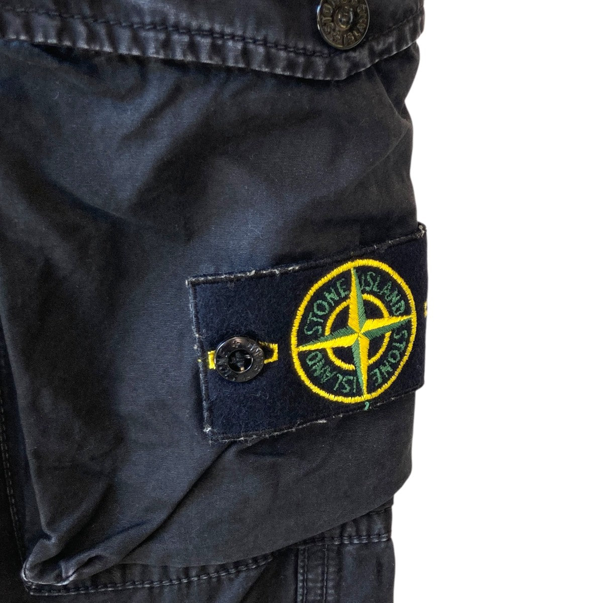STONE ISLAND BRUSHED COTTON CANVAS OLD EFFECT CARGO PANTSカーゴパンツ7215318WA 古着・中古-8枚目のアイテム画像