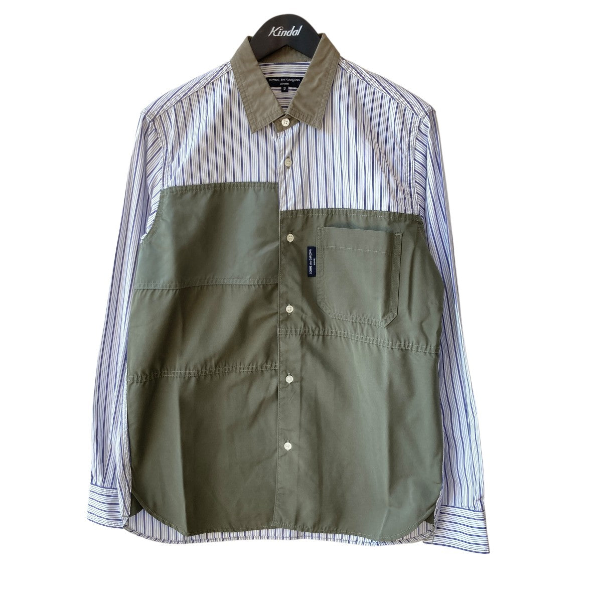 COMME des GARCONS HOMME ストライプシャツHT-B006 古着・中古-1枚目のアイテム画像