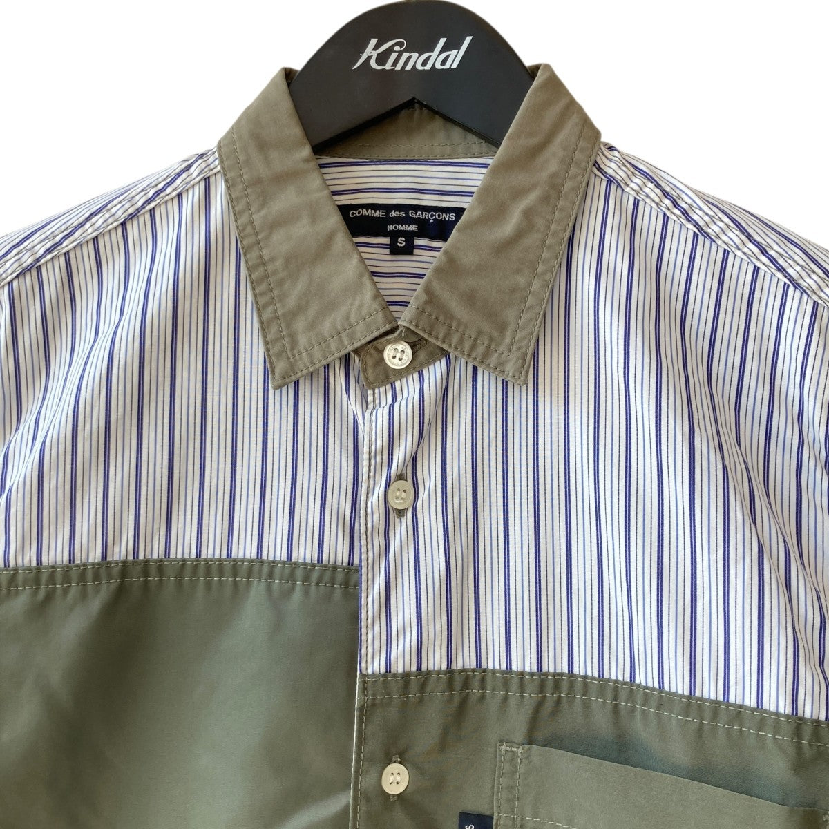COMME des GARCONS HOMME ストライプシャツHT-B006 古着・中古-3枚目のアイテム画像