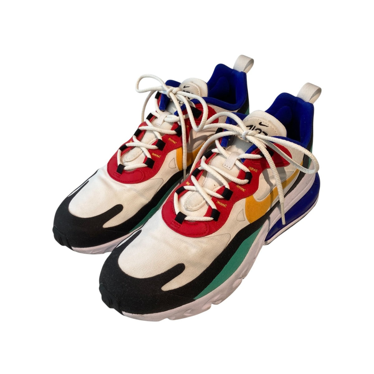 NIKE Air Max 270 React Phantom／University Gold／University RedローカットスニーカーAO4971-002 古着・中古-1枚目のアイテム画像