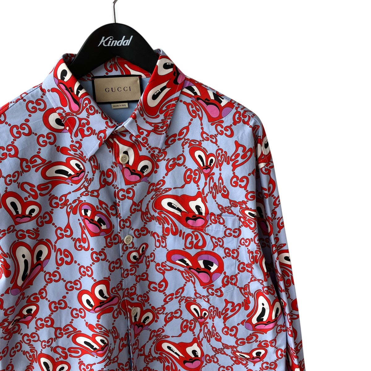 GUCCI Hattie Stewart総柄シャツ777302 ZAQEC 古着・中古-3枚目のアイテム画像