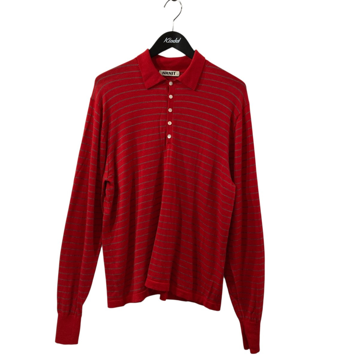 NKNIT ボーダーポロシャツN25AW-025 古着・中古-1枚目のアイテム画像