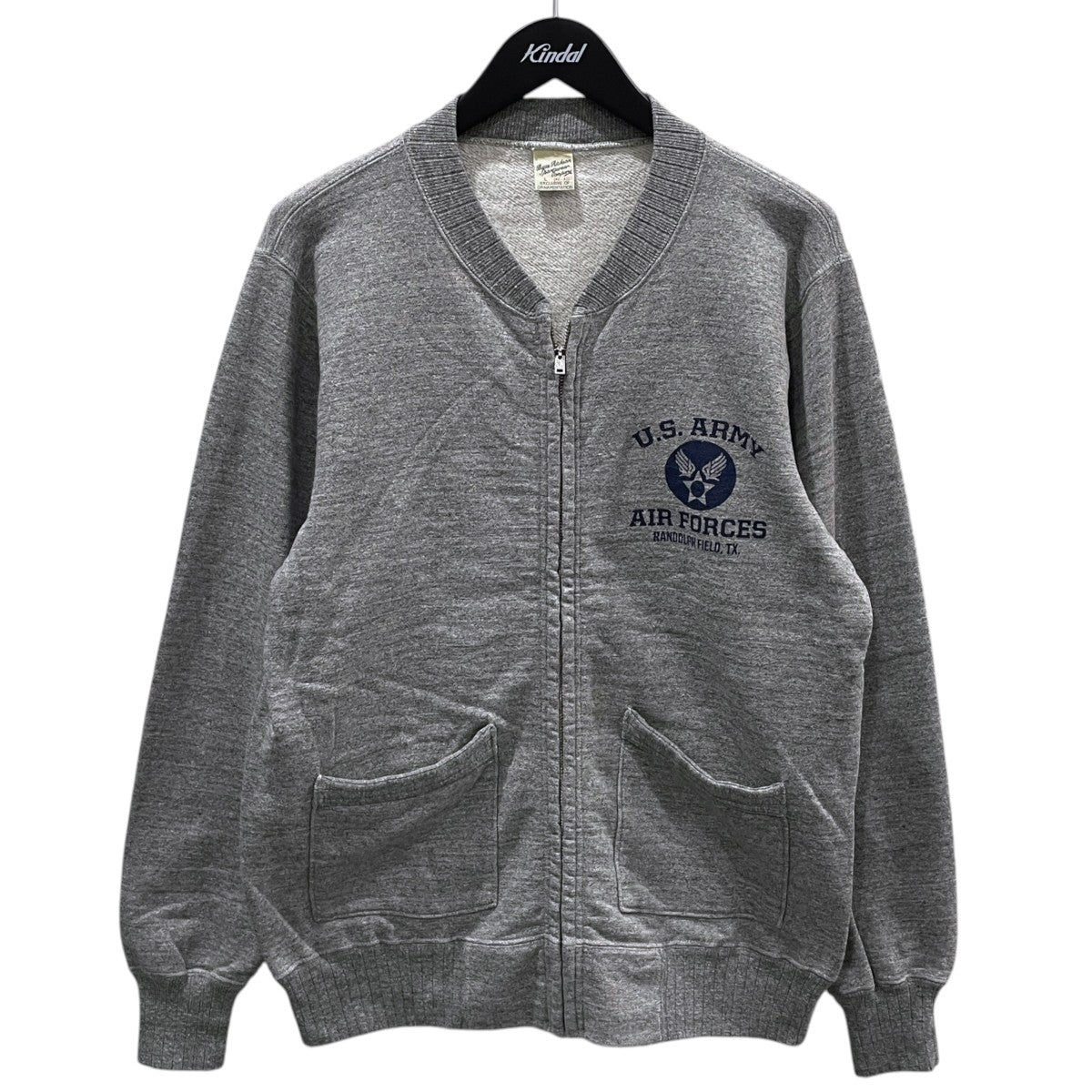 ジップアップスウェットカーディガン SET-IN ZIP SWEAT SHIRT U．S． ARMY AIR FORCES BR65601