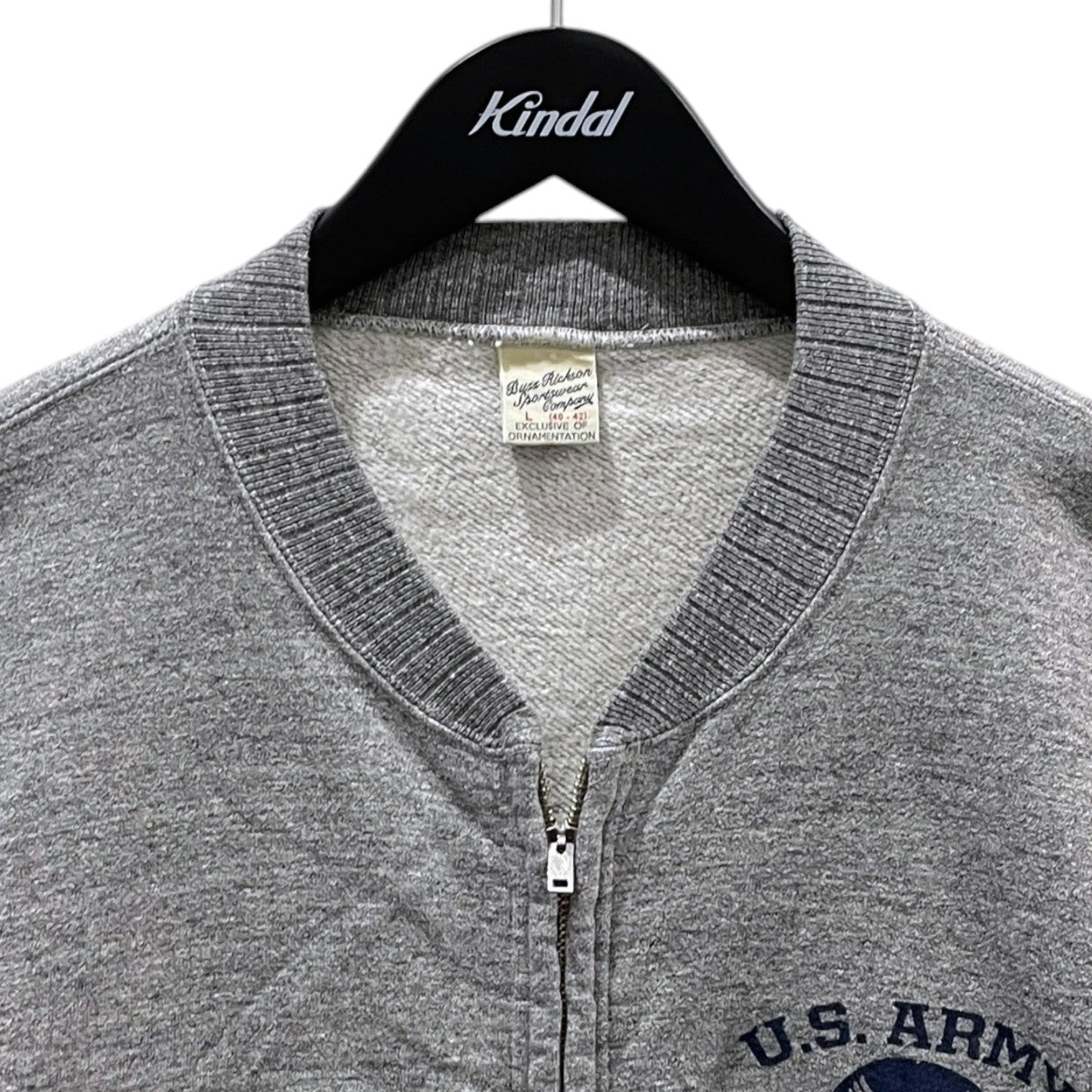 ジップアップスウェットカーディガン SET-IN ZIP SWEAT SHIRT U．S． ARMY AIR FORCES BR65601