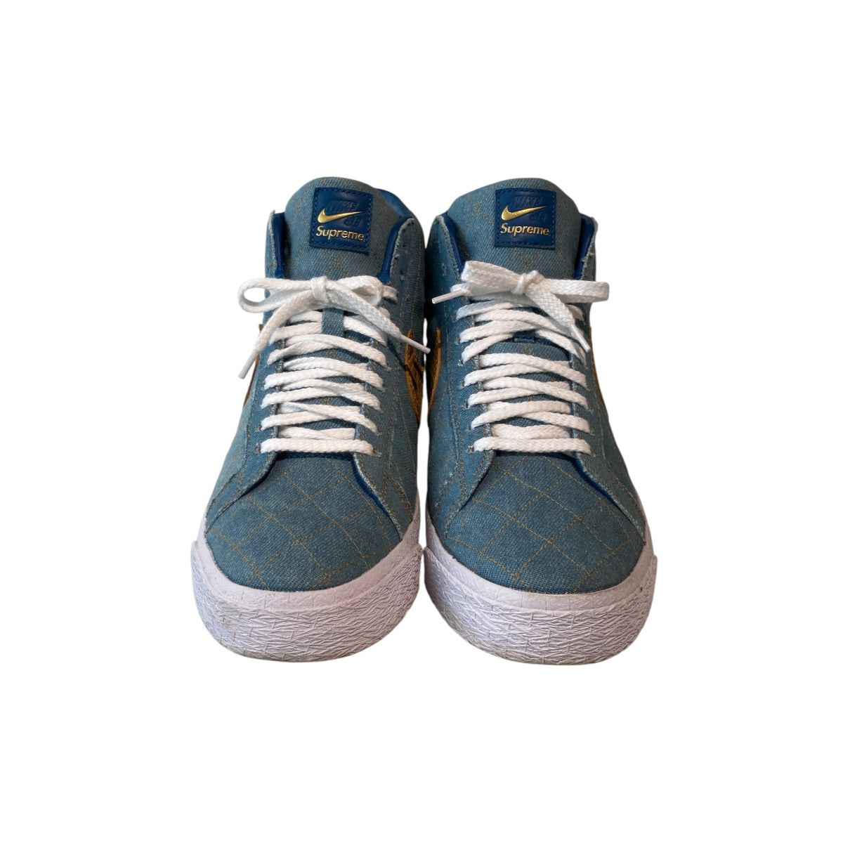 NIKE×Supreme SB Blazer Mid DenimハイカットスニーカーDX8421-400 古着・中古-3枚目のアイテム画像