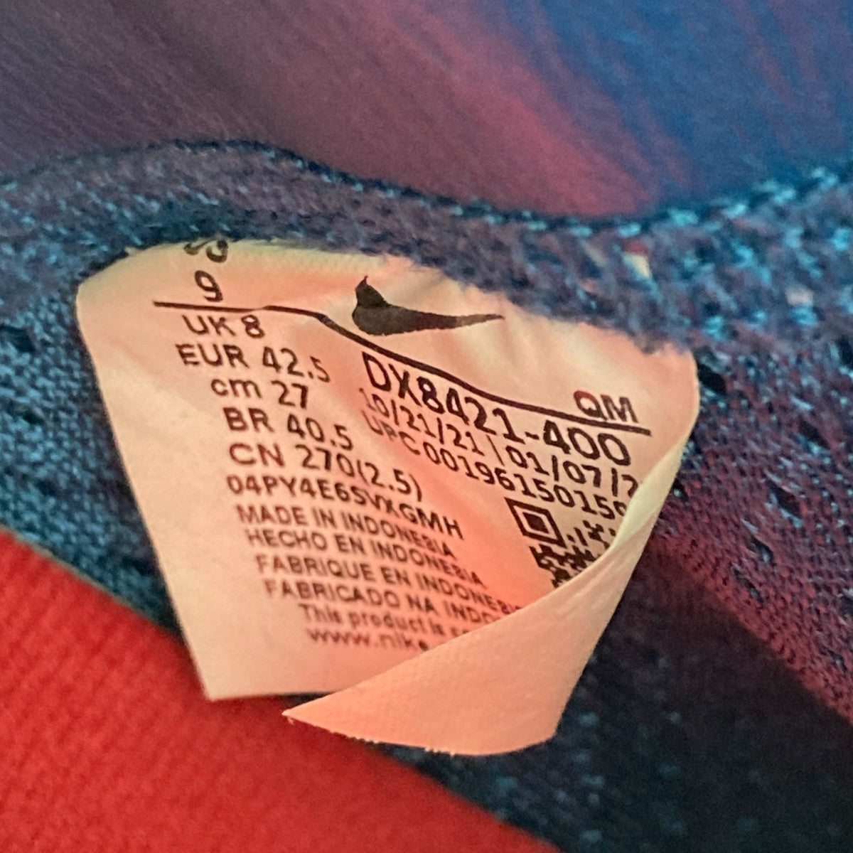 NIKE×Supreme SB Blazer Mid DenimハイカットスニーカーDX8421-400 古着・中古-6枚目のアイテム画像