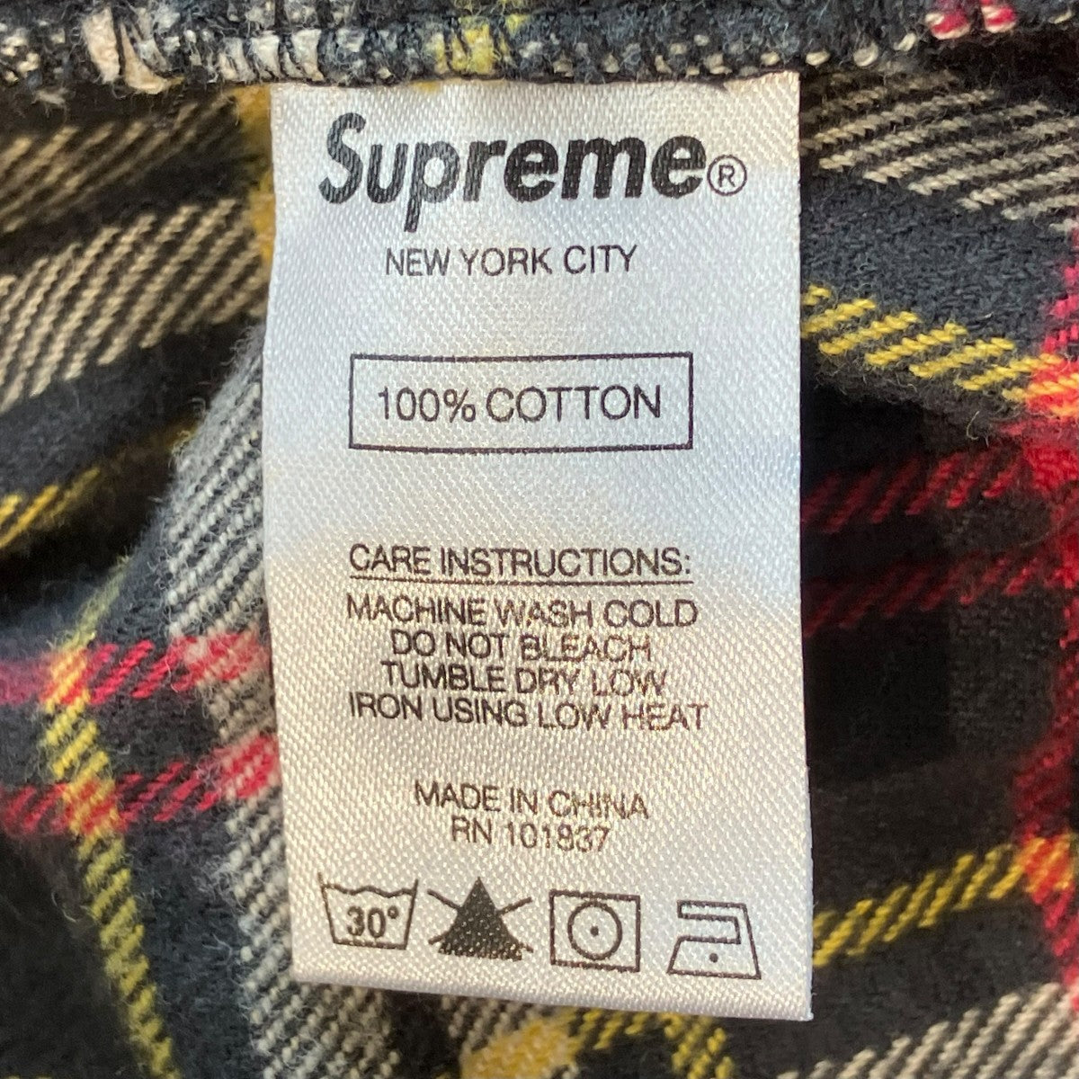 Supreme チェックパンツ 古着・中古-6枚目のアイテム画像