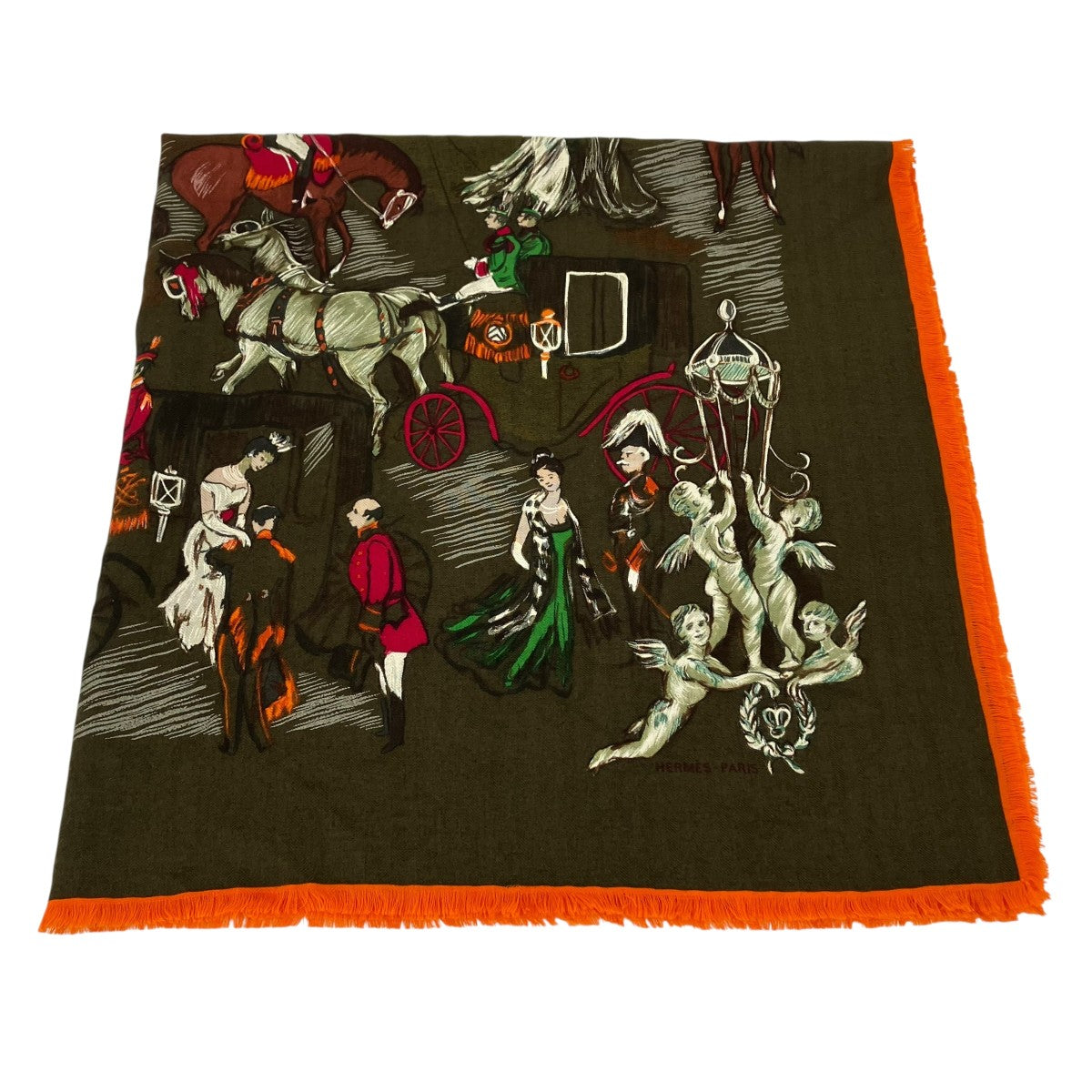 HERMES カレ90 ガラの夕べスカーフ 古着・中古-4枚目のアイテム画像