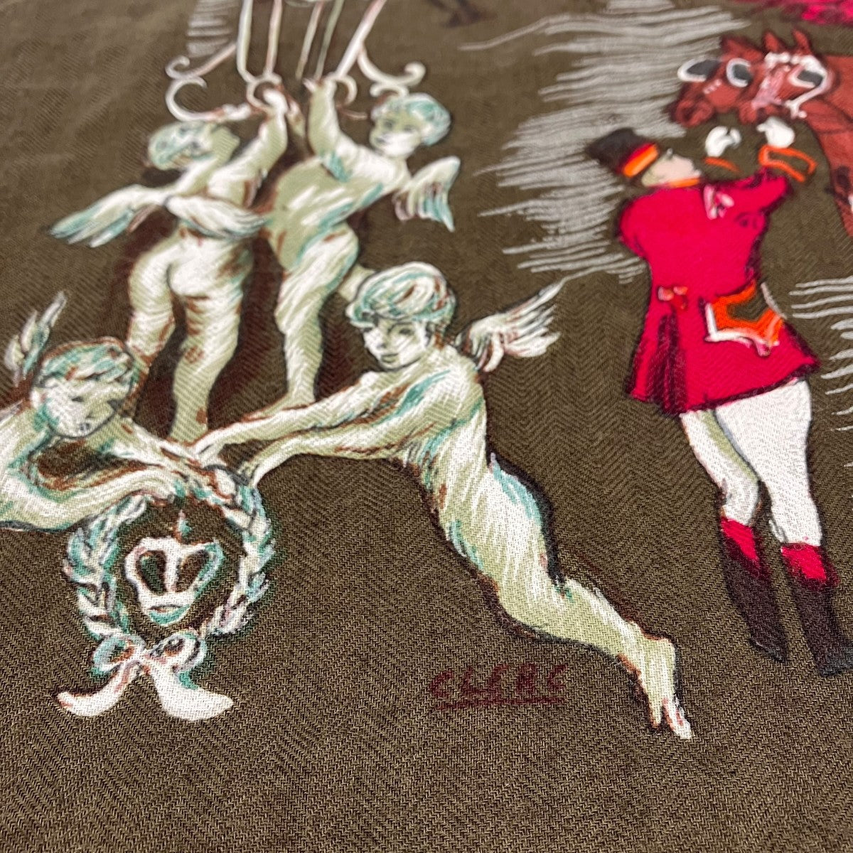HERMES カレ90 ガラの夕べスカーフ 古着・中古-6枚目のアイテム画像