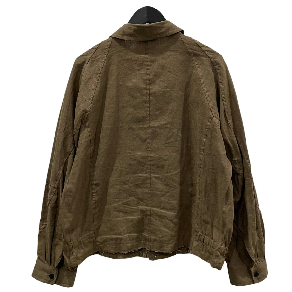 26SS ジップアップジャケット L／N ZIPUP SHIRT JACKET リネンナイロン ジップアップ シャツジャケット ANC-SH77