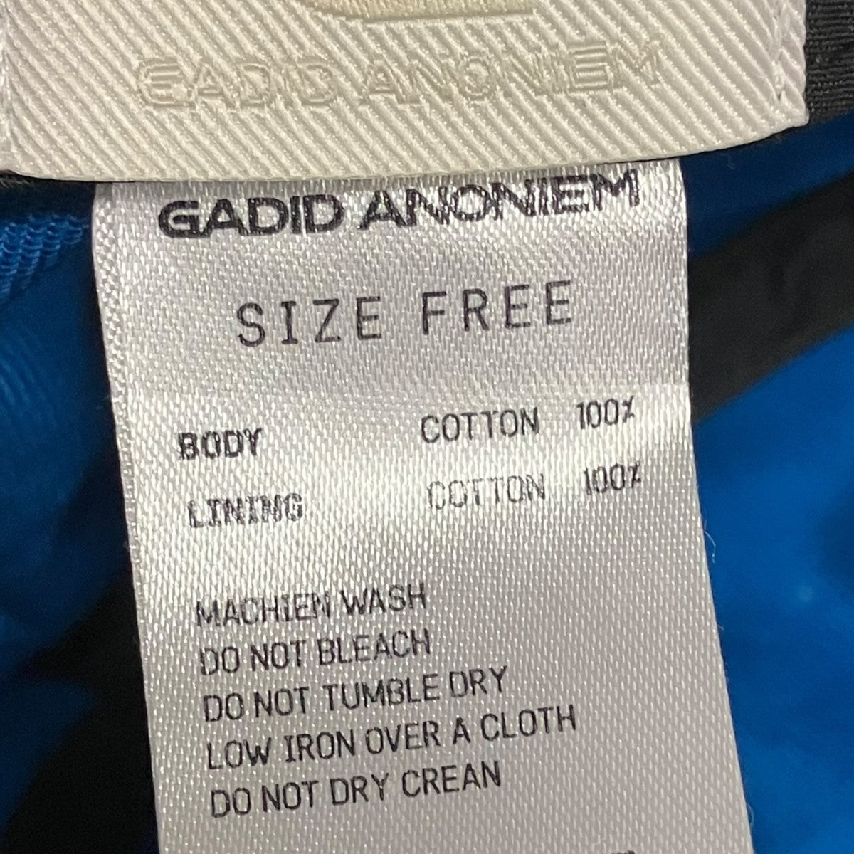 GADID ANONIEM キャップ 古着・中古-6枚目のアイテム画像