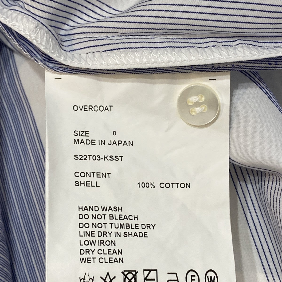 OVERCOAT 半袖シャツS22T03-KSST 古着・中古-4枚目のアイテム画像
