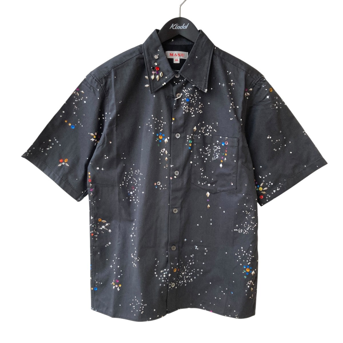 MASU(エムエーエスユー) 23SSGALAXY SHORT SLEEVE SHIRT総柄半袖シャツ