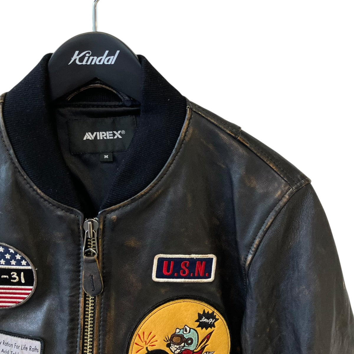 AGED LEATHER BLOUSONレザージャケット783-2250010