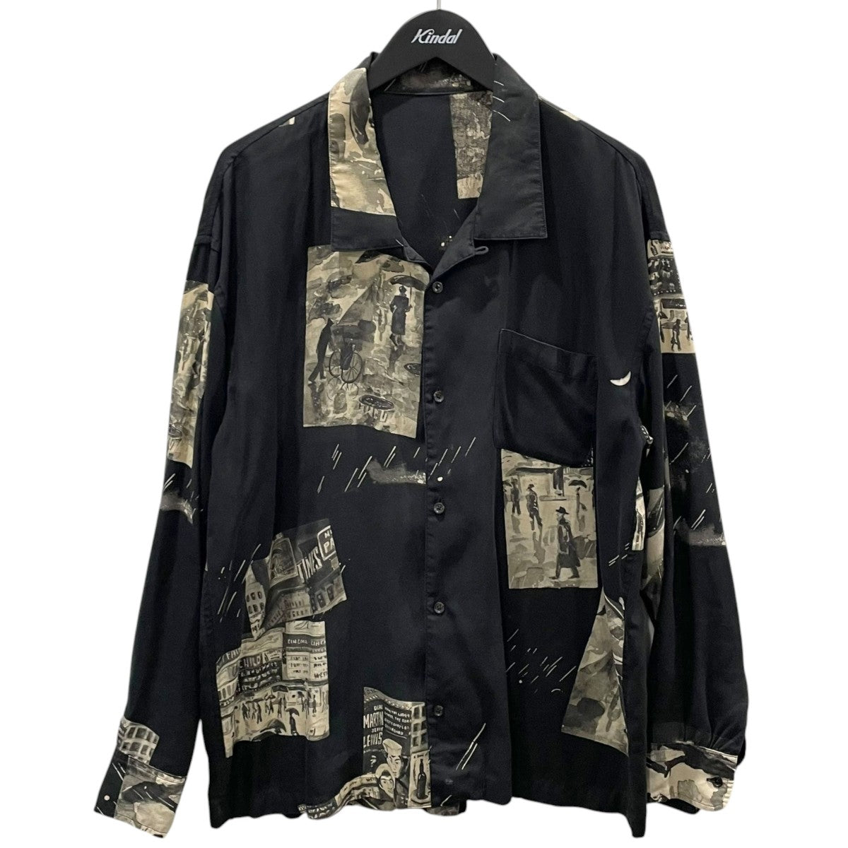 Porter Classic オープンカラーシャツ ALOHA LONG SHIRT TIMES SQUARE アロハ ロングシャツ タイムズスクエア 古着・中古-1枚目のアイテム画像