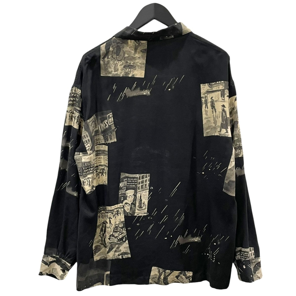 Porter Classic オープンカラーシャツ ALOHA LONG SHIRT TIMES SQUARE アロハ ロングシャツ タイムズスクエア 古着・中古-2枚目のアイテム画像
