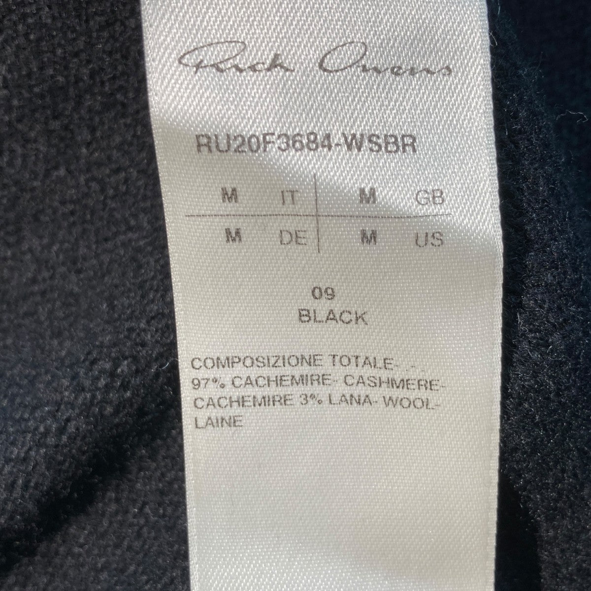 Cashmere blend knitニットセーターRU20F3684-WSBR