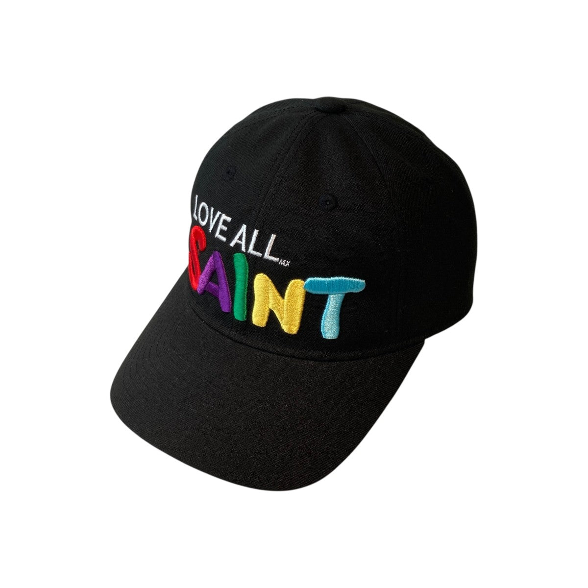 SAINT MICHAEL（セントマイケル） CAP　LOVE　ALL ＃56 SM-MK8-0000-080 キャップ ブラック SAINT MICHAEL(セントマイケル) CAP／LOVE ALLキャップSM-MK8-0000-080