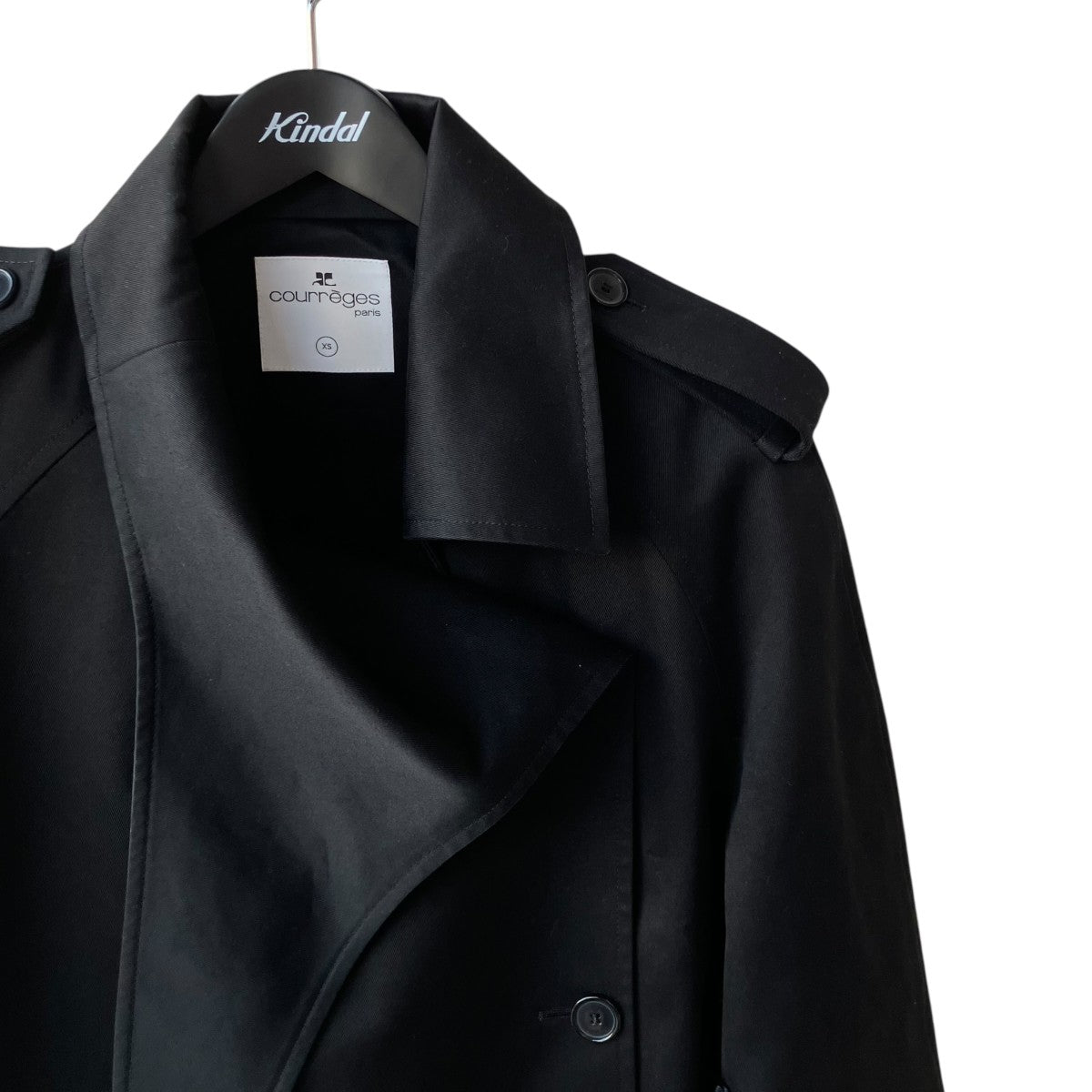 courreges TWILL STRAP CROP JACKETショートジャケット123CBL073PL00079999 古着・中古-3枚目のアイテム画像