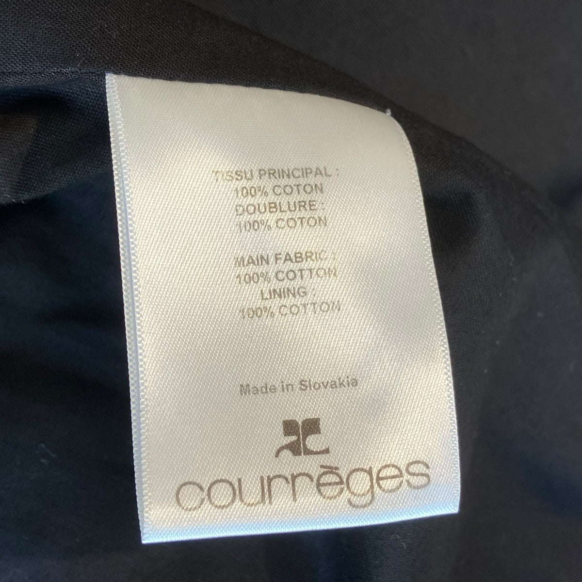 courreges TWILL STRAP CROP JACKETショートジャケット123CBL073PL00079999 古着・中古-6枚目のアイテム画像
