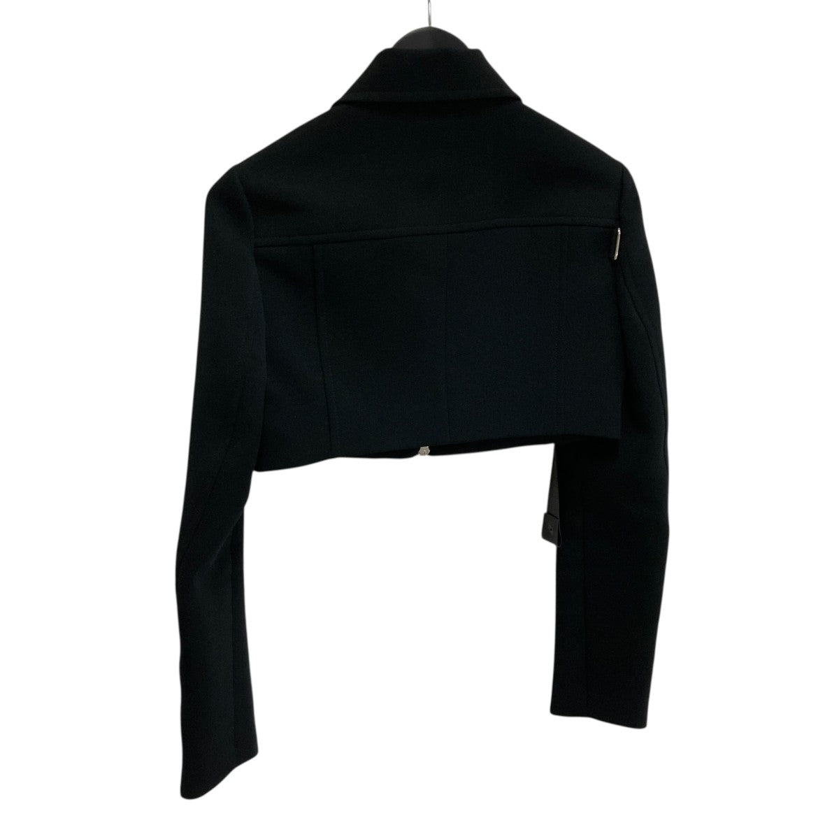 courreges SHORT OBLIQUE TRENCH COATクロップドコート424CBL215CO01319999 古着・中古-2枚目のアイテム画像