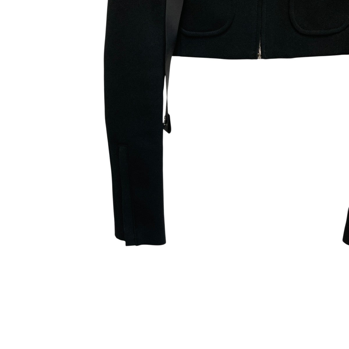 courreges SHORT OBLIQUE TRENCH COATクロップドコート424CBL215CO01319999 古着・中古-4枚目のアイテム画像