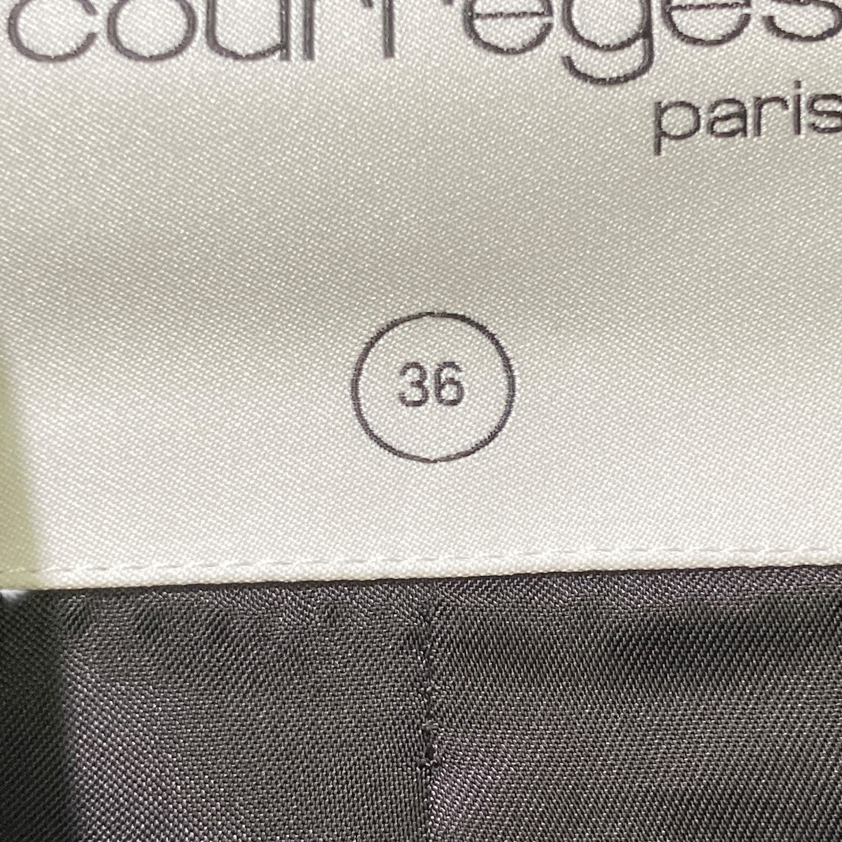 courreges SHORT OBLIQUE TRENCH COATクロップドコート424CBL215CO01319999 古着・中古-5枚目のアイテム画像