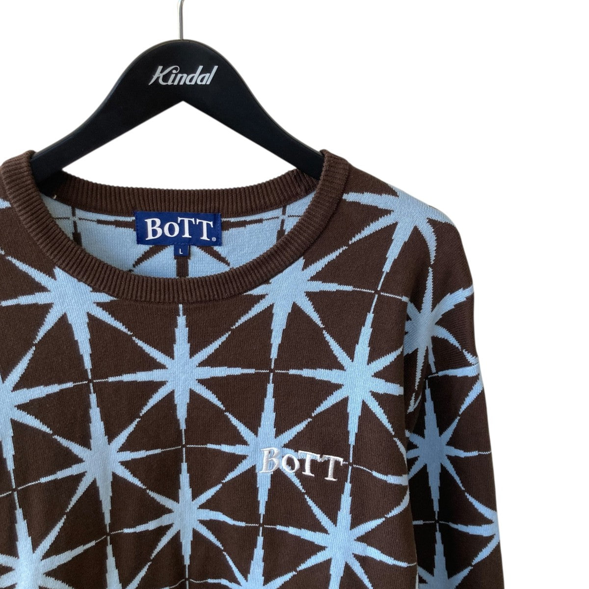 BoTT Spakle Jacquard Knitニット253BoTT26 古着・中古-3枚目のアイテム画像