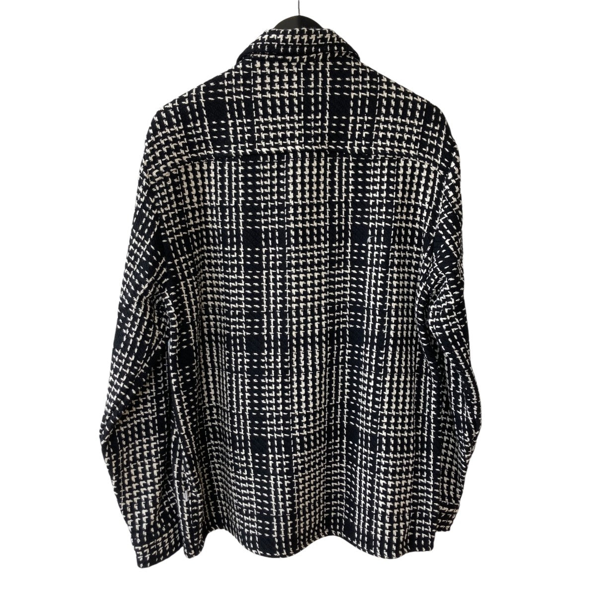 WAX LONDON シャツジャケットAW24-OSH-WHI-BJU-BLK 古着・中古-3枚目のアイテム画像