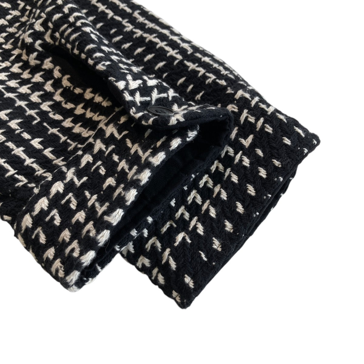 WAX LONDON シャツジャケットAW24-OSH-WHI-BJU-BLK 古着・中古-4枚目のアイテム画像