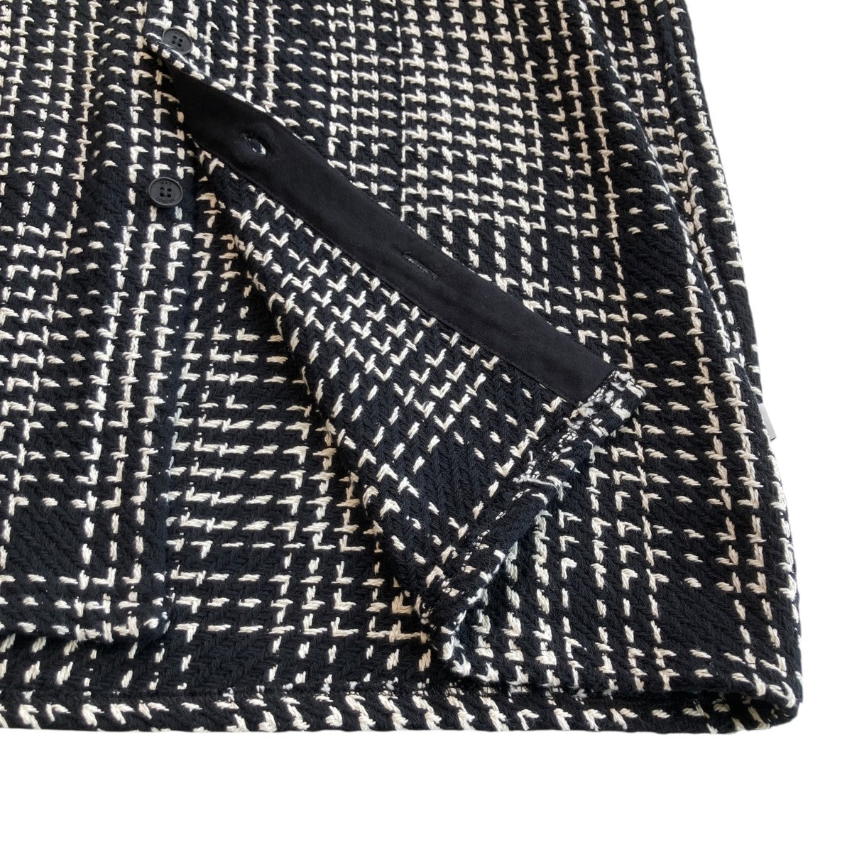 WAX LONDON シャツジャケットAW24-OSH-WHI-BJU-BLK 古着・中古-5枚目のアイテム画像