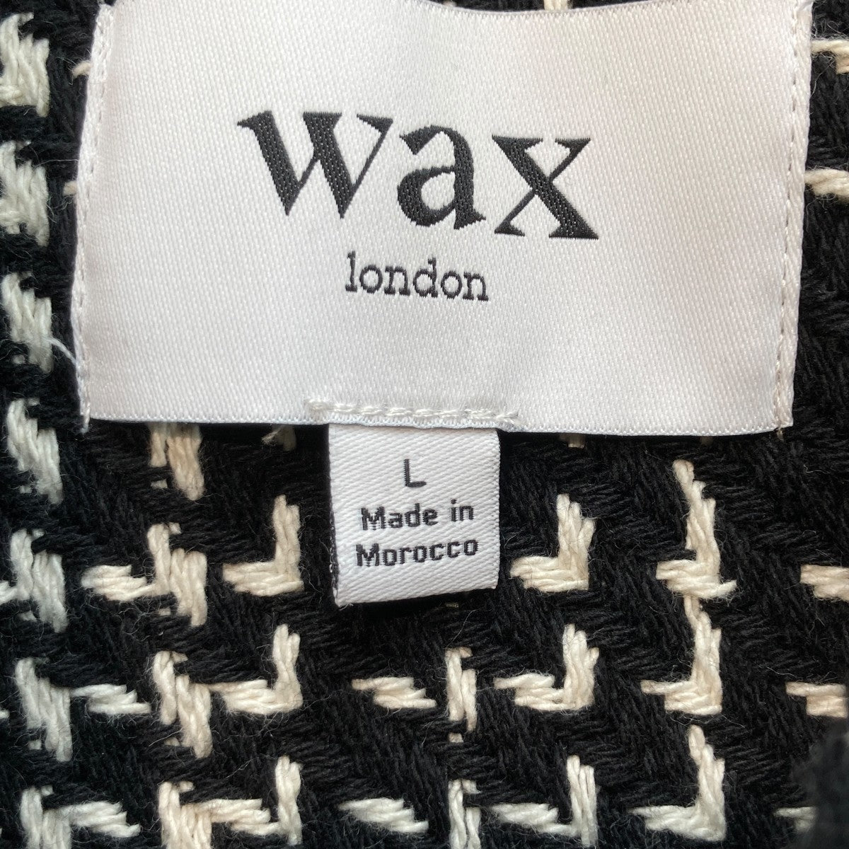 WAX LONDON シャツジャケットAW24-OSH-WHI-BJU-BLK 古着・中古-7枚目のアイテム画像
