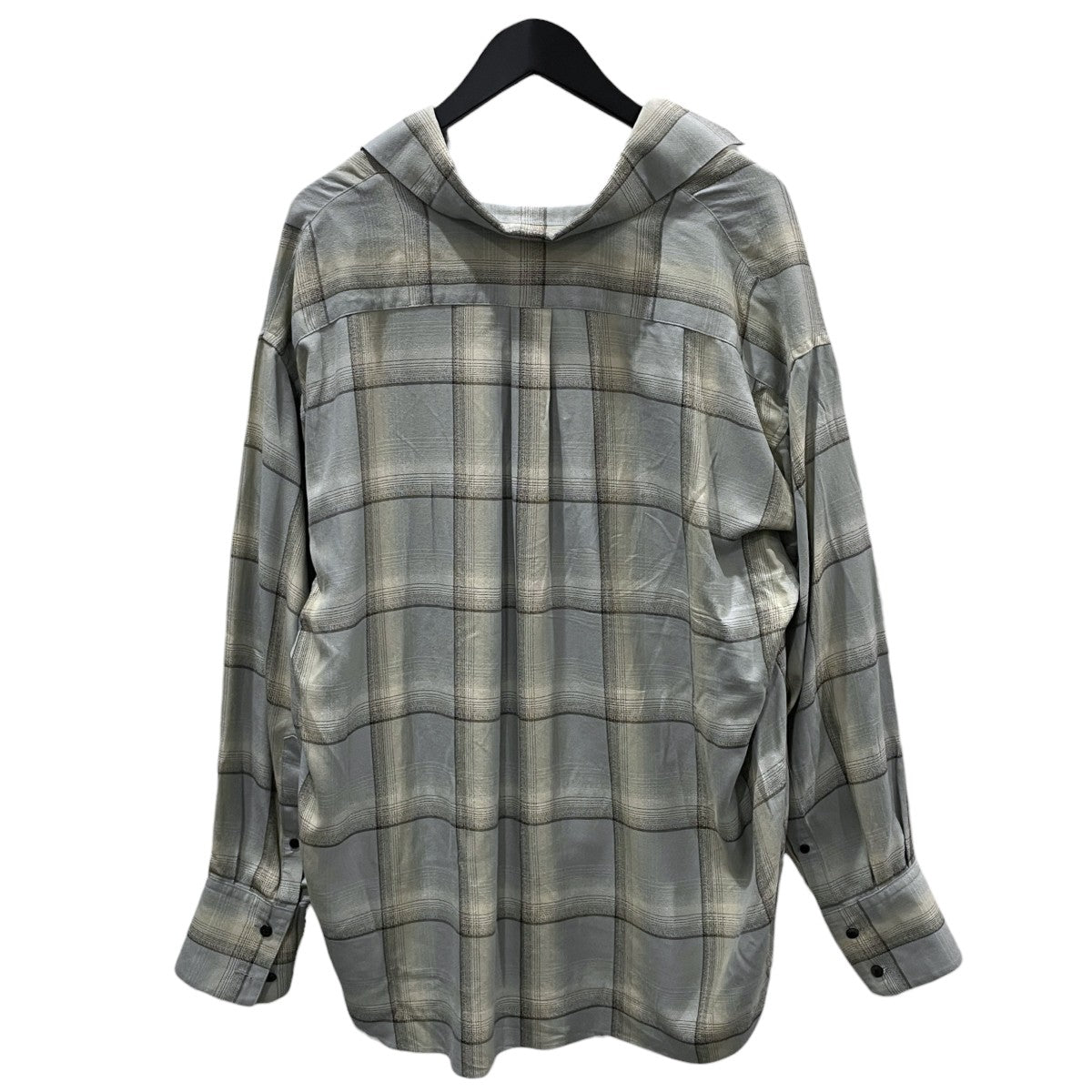 25SS オンブレチェック柄プルオーバーシャツ OMBRE SKIPPER BLOUSE オンブレスキッパーブラウス 2541000510