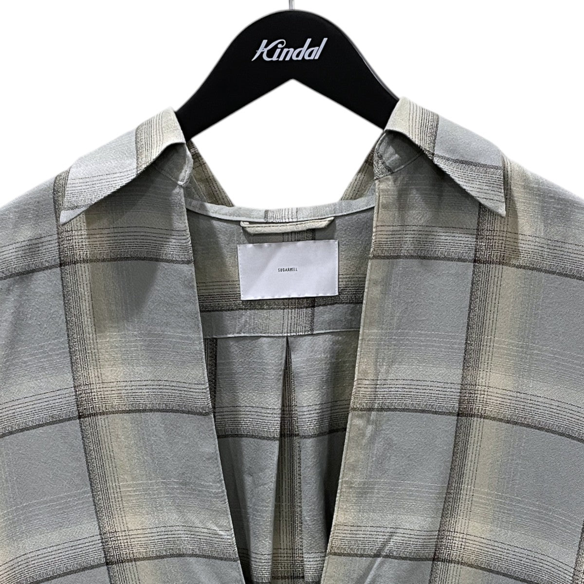 25SS オンブレチェック柄プルオーバーシャツ OMBRE SKIPPER BLOUSE オンブレスキッパーブラウス 2541000510
