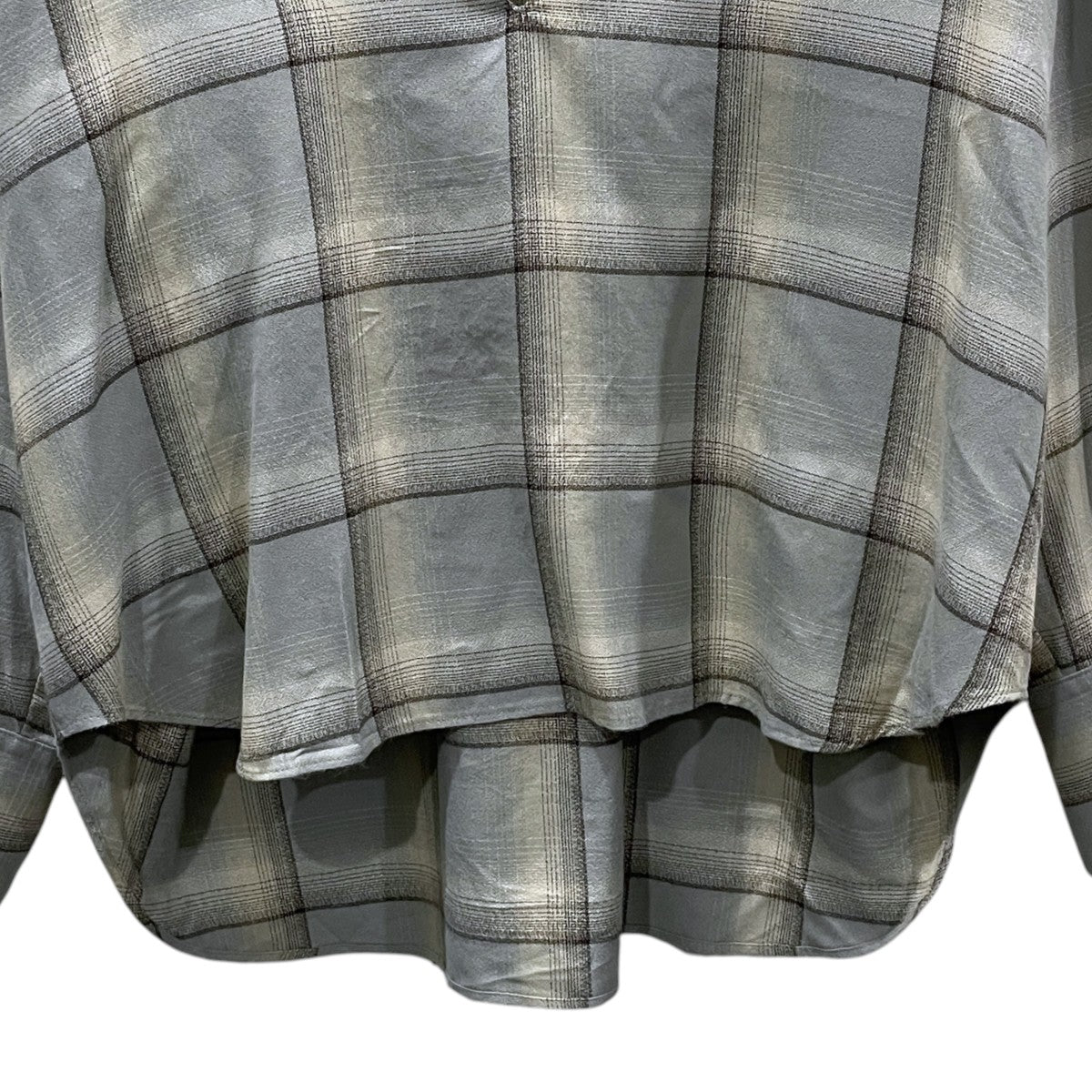25SS オンブレチェック柄プルオーバーシャツ OMBRE SKIPPER BLOUSE オンブレスキッパーブラウス 2541000510