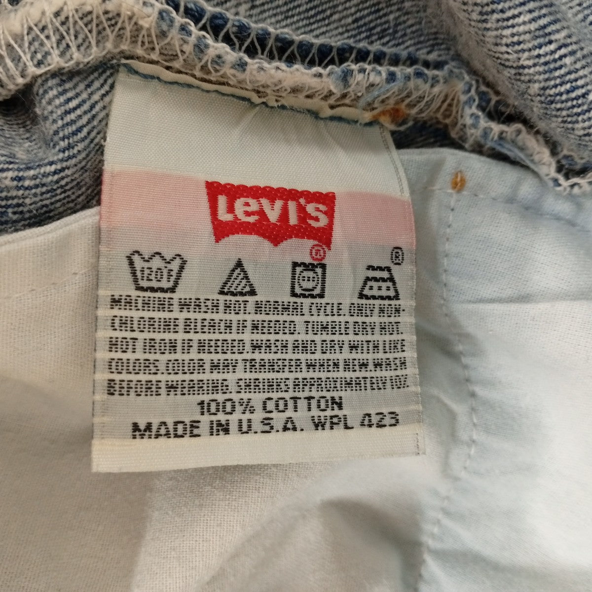 LEVI’S USA製 エルパソ工場デニムパンツ501-0000 古着・中古-3枚目のアイテム画像
