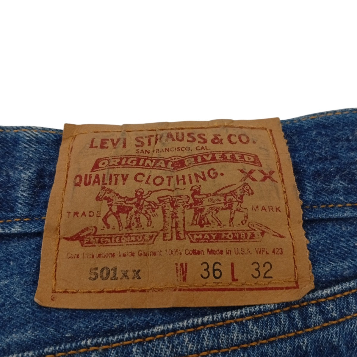 LEVI’S USA製 エルパソ工場デニムパンツ501-0000 古着・中古-4枚目のアイテム画像