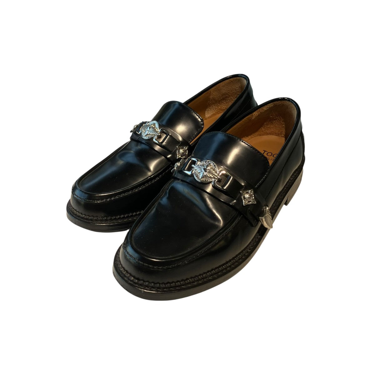 TOGA VIRILIS LOAFER BLACK POLIDOレザーシューズF0 07 23 古着・中古-1枚目のアイテム画像