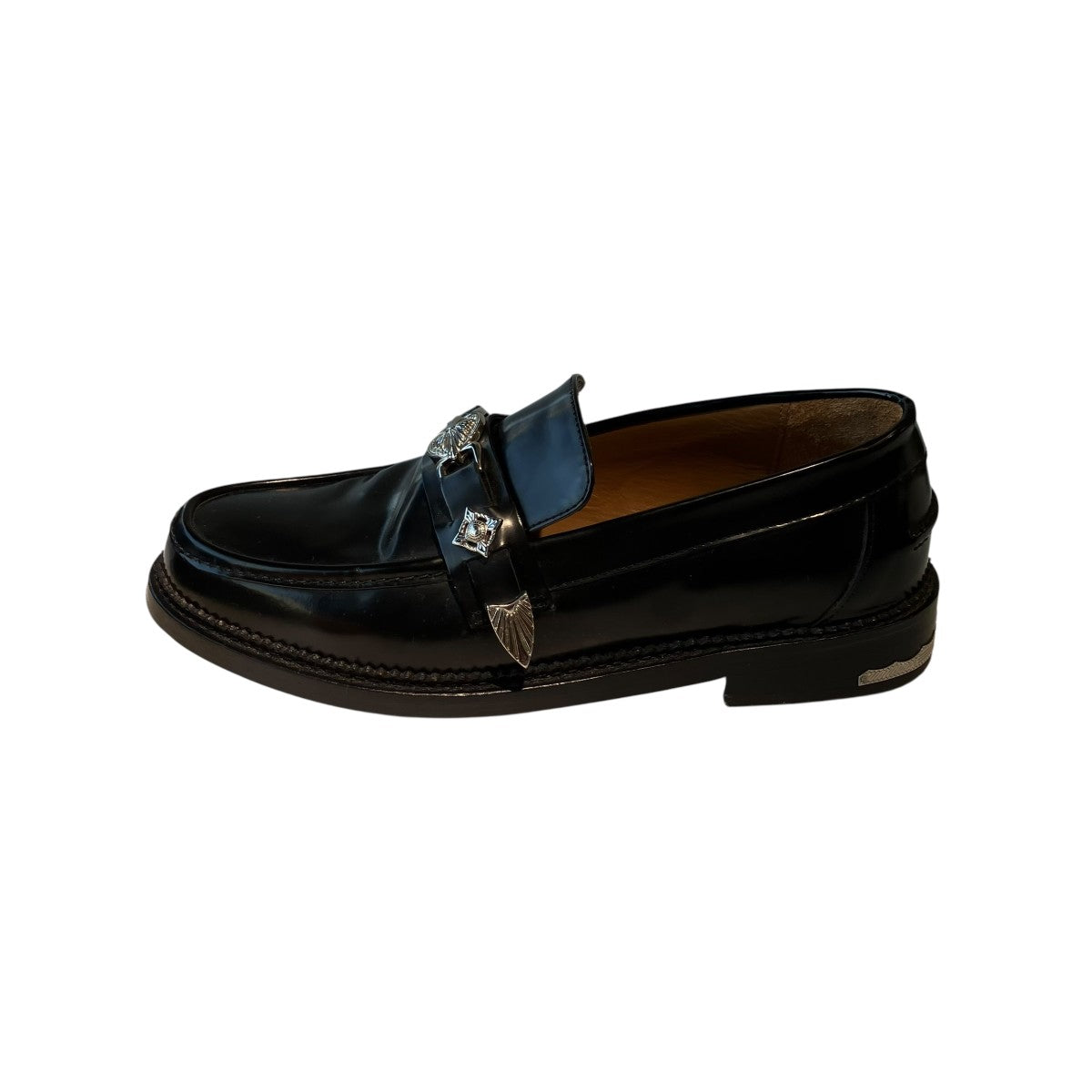 TOGA VIRILIS LOAFER BLACK POLIDOレザーシューズF0 07 23 古着・中古-2枚目のアイテム画像
