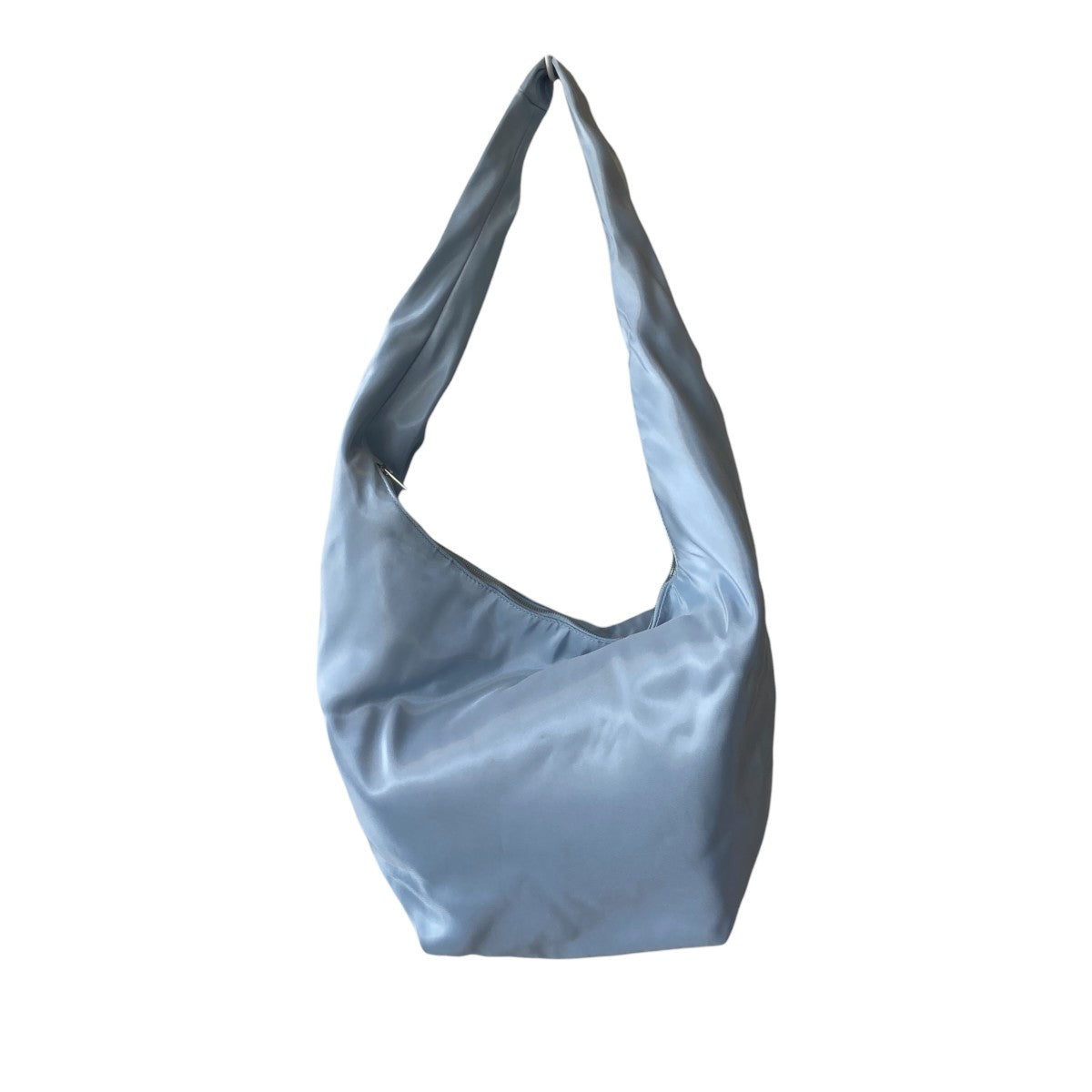 COS(コス) HIGH-SHINE SHOULDER BAGショルダーバッグ スカイブルー