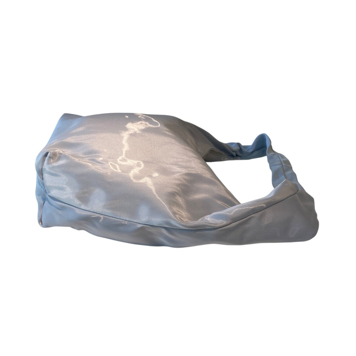 COS(コス) HIGH-SHINE SHOULDER BAGショルダーバッグ スカイブルー