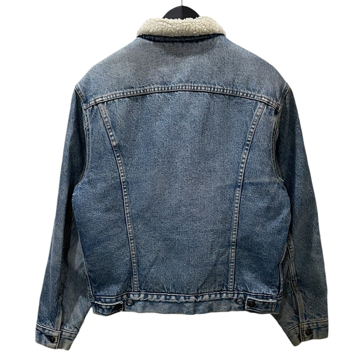 内ボアデニムジャケット Sherpa-Lined Denim Trucker Jacket シェルパラインドデニムトラッカージャケット MADE IN USA ボタン裏527 70508-0217