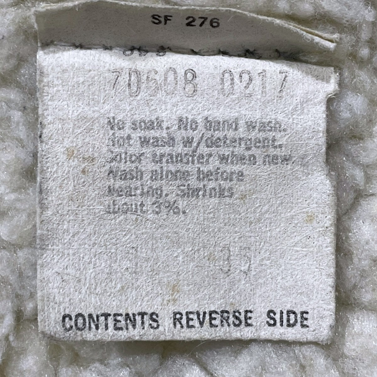 内ボアデニムジャケット Sherpa-Lined Denim Trucker Jacket シェルパラインドデニムトラッカージャケット MADE IN USA ボタン裏527 70508-0217